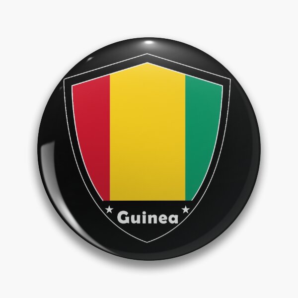 Item preview, Guinea Flag Badge designed and sold by Gina-Driada.