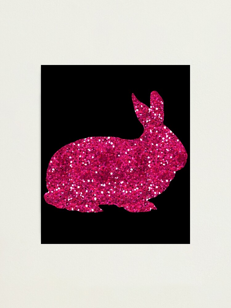 Glitter Easter Bunny Tag – Free Printable Download