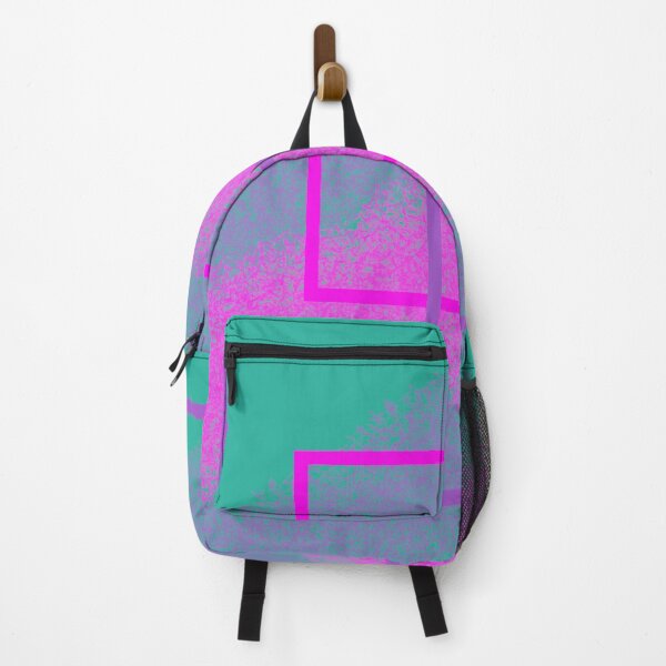 Item preview, Colorful, Abstract Square Design of Pink and Purple with a Sea Green Background designed and sold by mrtraz.