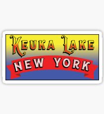 KEUKA LAKE NEW YORK FINGER LAKES NY Sticker