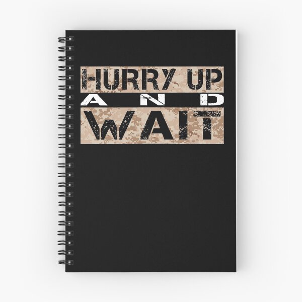 Item preview, Hurry up and wait Marpat desert camo - sarcastic motivational designed and sold by Honest-Quotes.