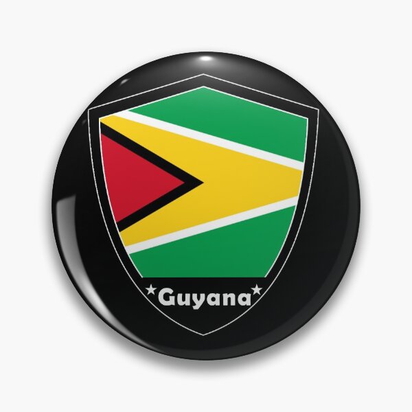 Artikelvorschau, Guyana-Flaggenabzeichen entworfen und verkauft von Gina-Driada.
