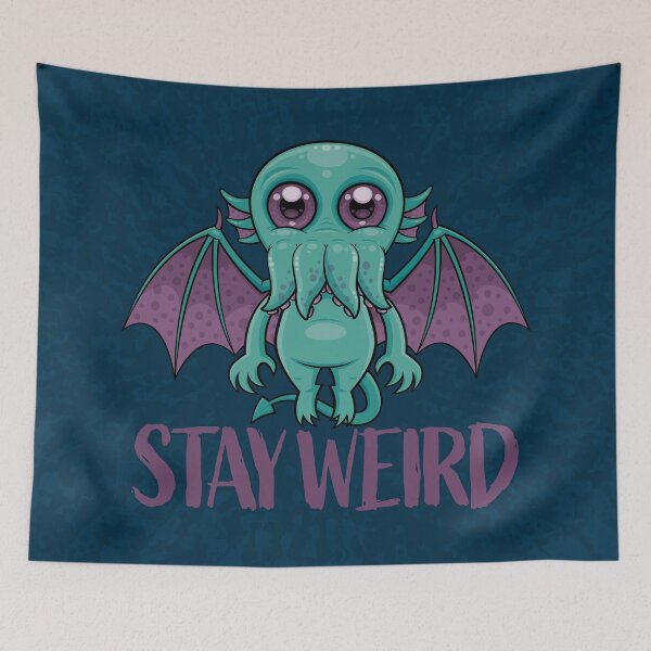 Item preview, Stay Weird Cute Cthulhu Monster designed and sold by fizzgig.