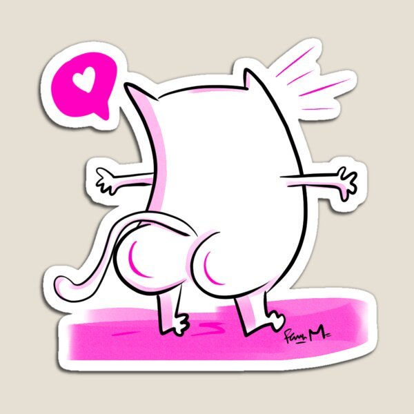 Le chat fesse Magnet