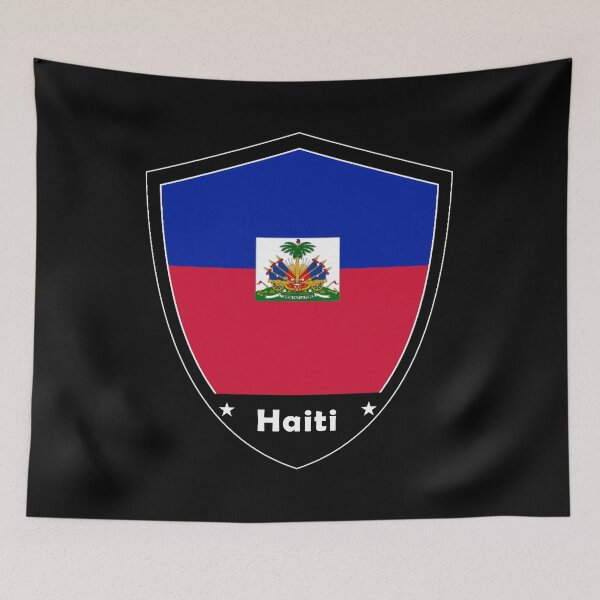 Artikelvorschau, Haiti Flaggenabzeichen entworfen und verkauft von Gina-Driada.
