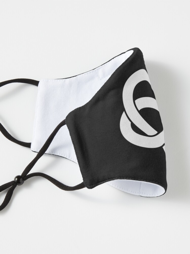 Alternate view of White Polyamory Infinity Heart Mask
