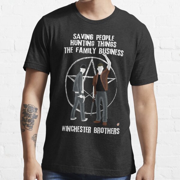 SAVING PEOPLE HUNTING THINGS MENS T SHIRT SUPERNATURAL WINCHESTER BROTHERS SAM