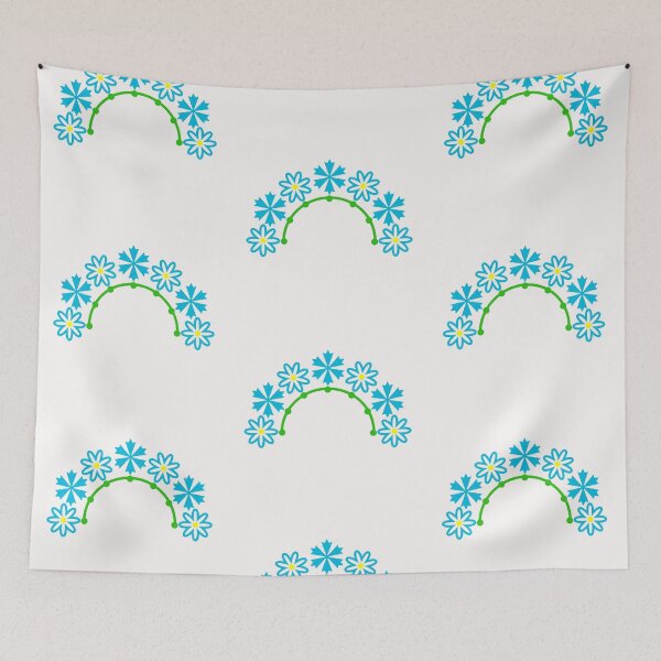 Item preview, Half floral wreath Flowers wreath Field flowers  designed and sold by Tanja Dianova.