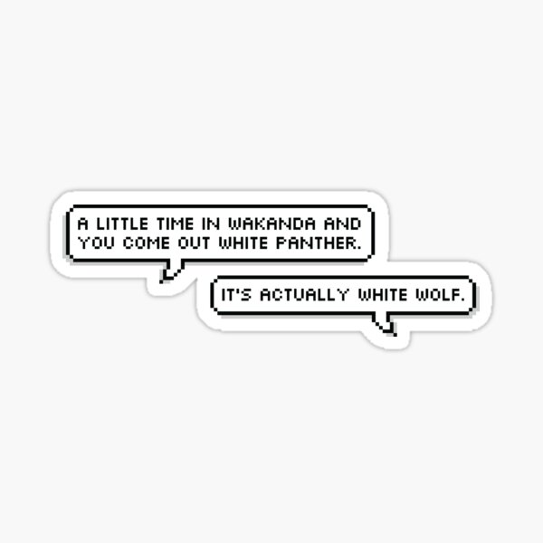 White Wolf Sticker