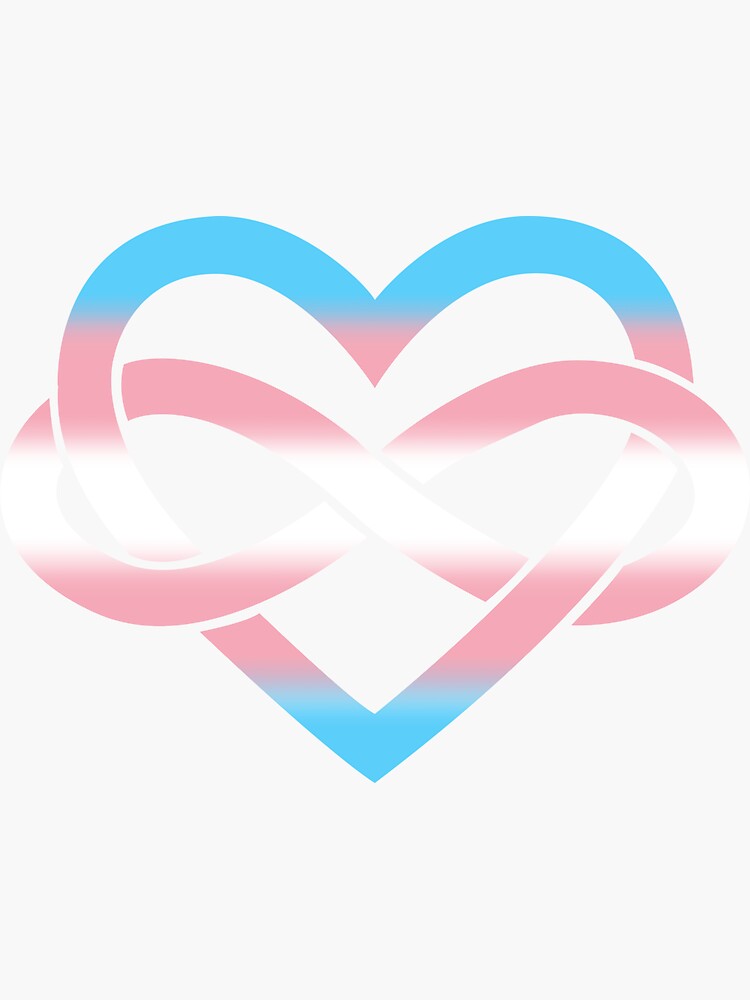 Transgender Polyamory Infinity Heart (Black) by polyphiliashop