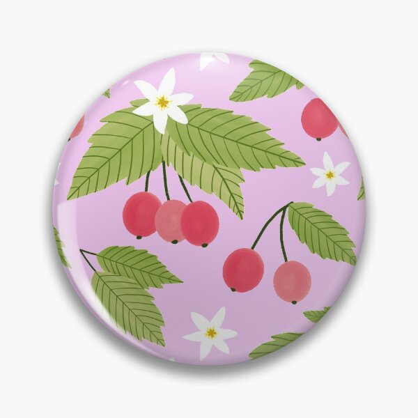 Item preview, Muntingia Repeat Pattern On Light Pink designed and sold by suwarnaadi.