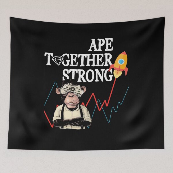 Item preview, Ape Together Strong Funny Stock Market Gorilla Rocket Meme designed and sold by Dressed For  Duty.