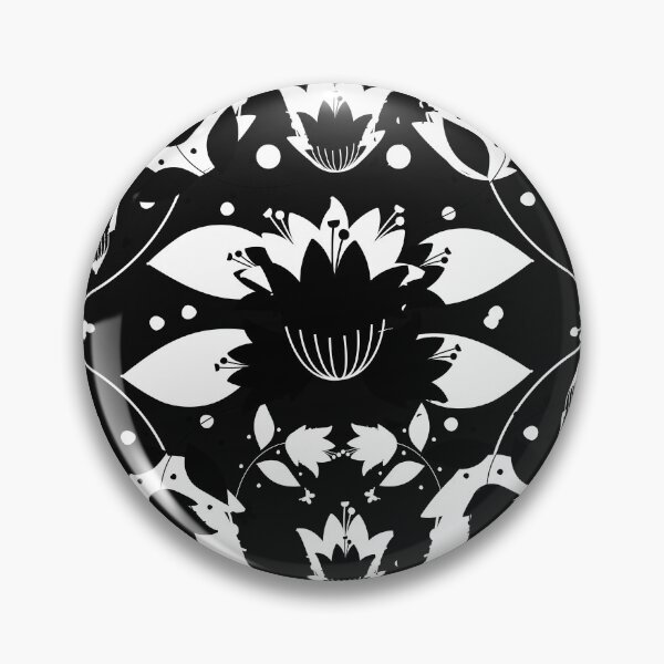 Item preview, Floral for Spring 2021- Black and White designed and sold by CATSandHATS.