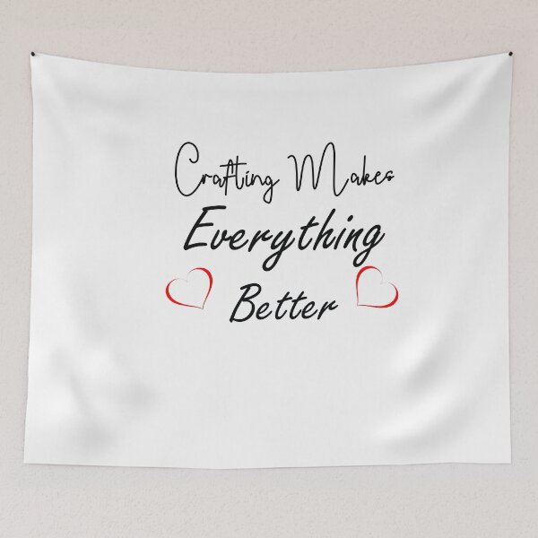 Item preview, Crafting Makes Everything Better  Vintage ,Funny Saying , Gift For Crafting  designed and sold by Soukainadesign.