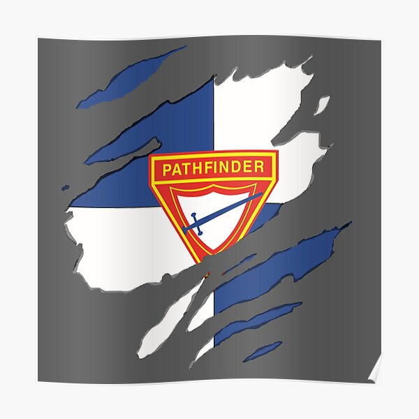 Pathfinder Flag Superhero Torn Design