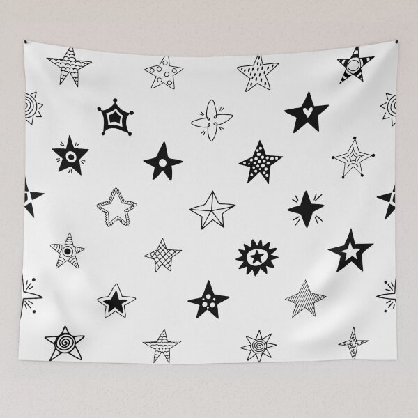 Item preview, Hand Drawn Stars Repeating Pattern designed and sold by fahadabu.