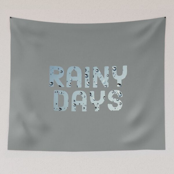 Item preview, Rainy days - cute cozy rainy days sticker. designed and sold by Theleochick.