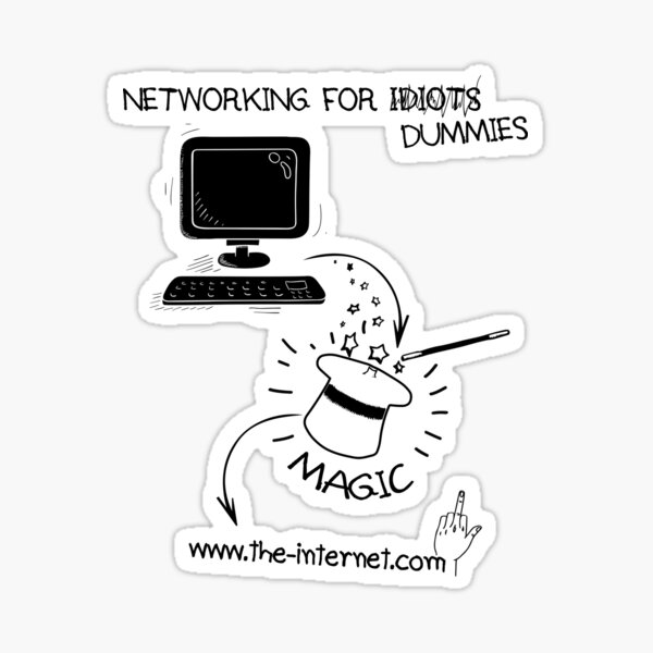 Networking for Dummies Sticker