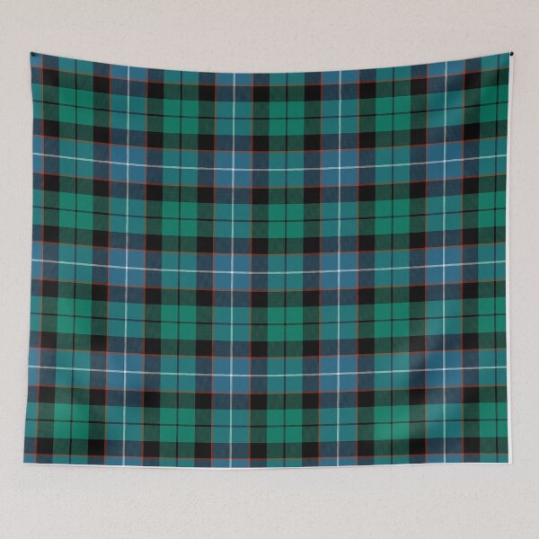 Item preview, Galbraith Russell Hunter Mitchell Clan Tartan | Ancient | Cute Blue and Green Plaid designed and sold by cutetartanshop.