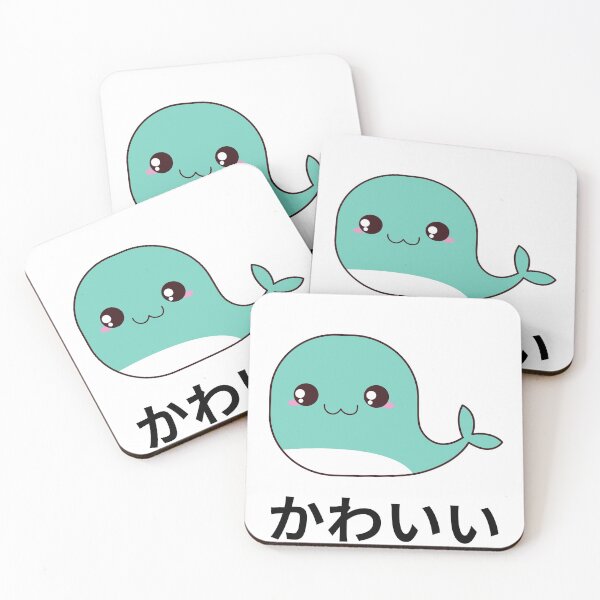 Item preview, Whale Kawaii Chibi Anime Kanji Japanese designed and sold by Massaie55.
