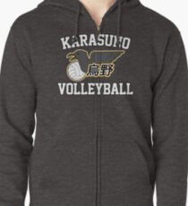 Haikyuu!! / Karasuno Volleyball Tee Zipped Hoodie