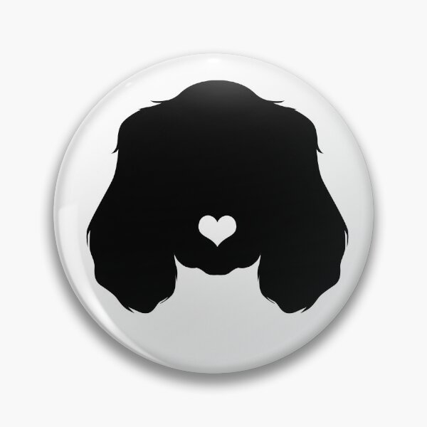 Item preview, funny cocker spaniel face heart dog black   designed and sold by alaechamlal.