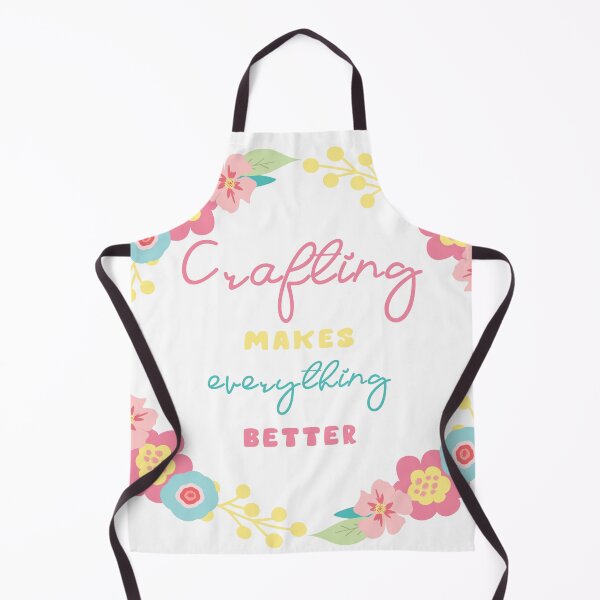 Item preview, crafting makes every thing better | colorful Quote with Flowers designed and sold by raghda-s-m.