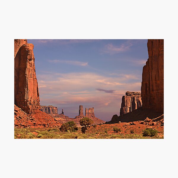 Monument Valley - Mars-like terrain Photographic Print