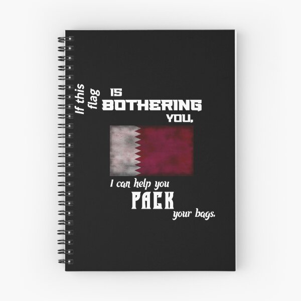 Item preview, Qatari flag - pack your bags designed and sold by 2Girls1Shirt.
