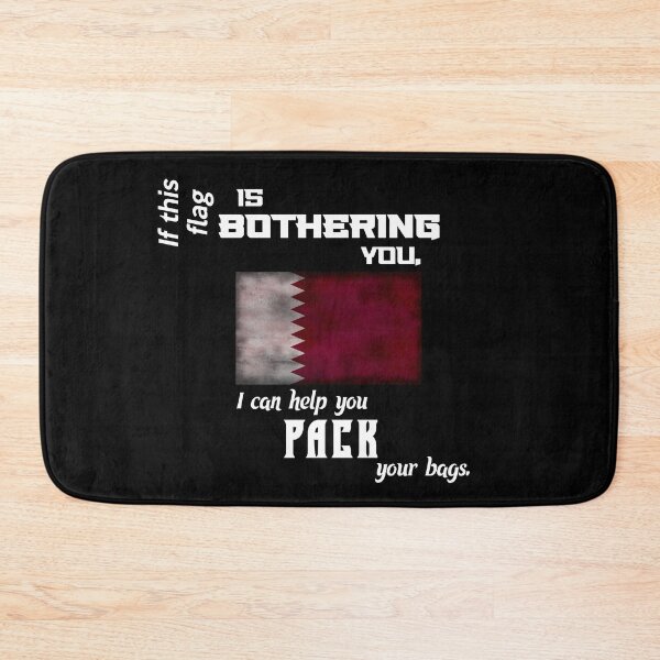 Item preview, Qatari flag - pack your bags designed and sold by 2Girls1Shirt.