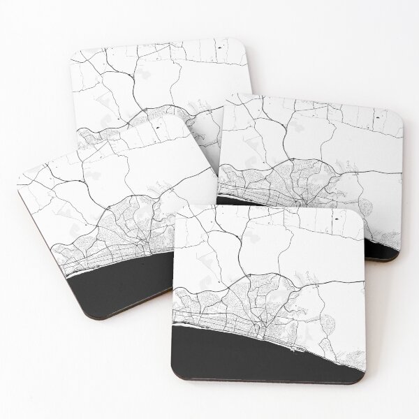 Item preview, Brighton - Minimalist Greyscale Map designed and sold by AidanMDesigns.