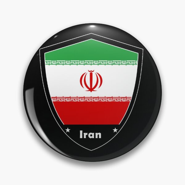 Artikelvorschau, Iran Flag Badge entworfen und verkauft von Gina-Driada.