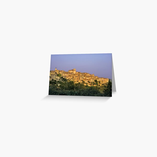 Sunset over Vieux Nice - Old Town - France Greeting Card