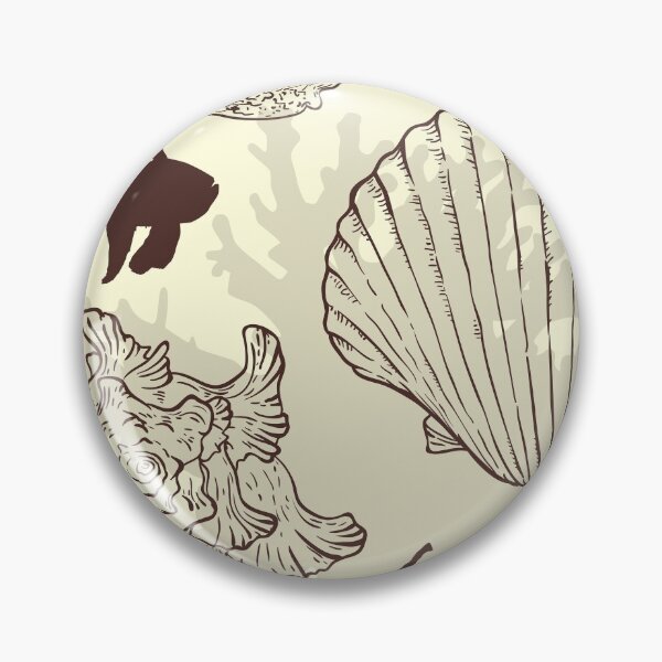 Item preview, Sea Shells and Sea Life Pattern designed and sold by PosterpartyCo.