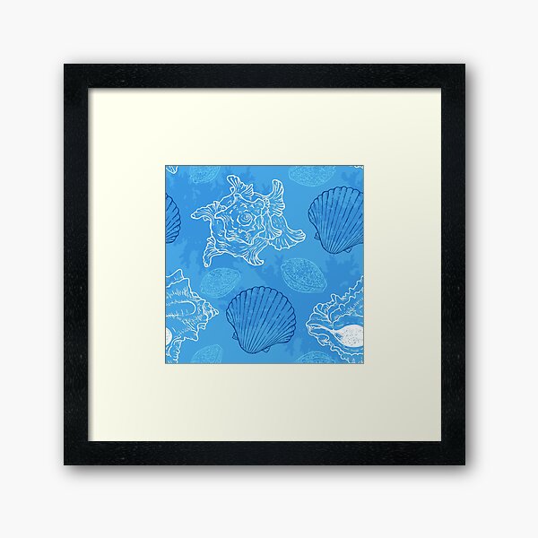 Item preview, Sea Shells and Sea Life Pattern designed and sold by PosterpartyCo.