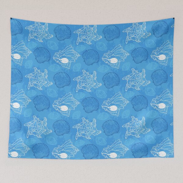 Item preview, Sea Shells and Sea Life Pattern designed and sold by PosterpartyCo.