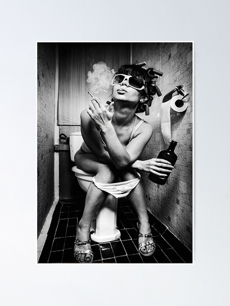 Poster Femme Toilette