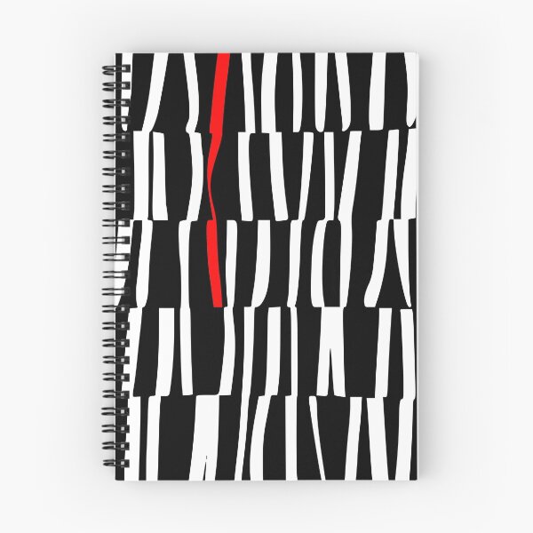 Item preview, blanco sobre negro con una pizca de ROJO designed and sold by LaurieKress.
