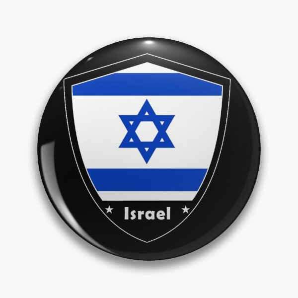 Artikelvorschau, Israel Flag Badge entworfen und verkauft von Gina-Driada.