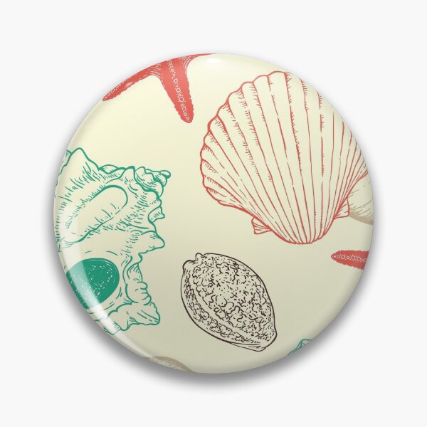 Item preview, Sea Shells and Sea Life Pattern designed and sold by PosterpartyCo.