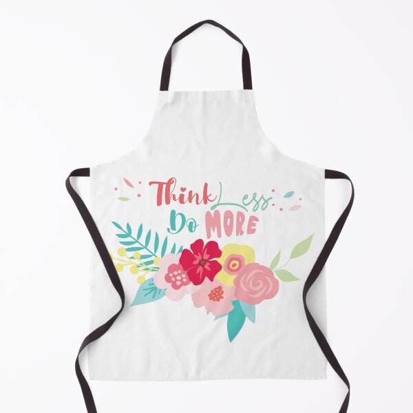 Item preview, Think less do more |colorful motivational quote with flowers designed and sold by raghda-s-m.