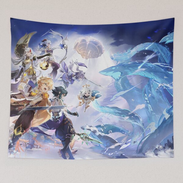 Item preview, Genshin Impact - Liyue Battle Official Artwork -  PS5 Announcement designed and sold by Krimsy.