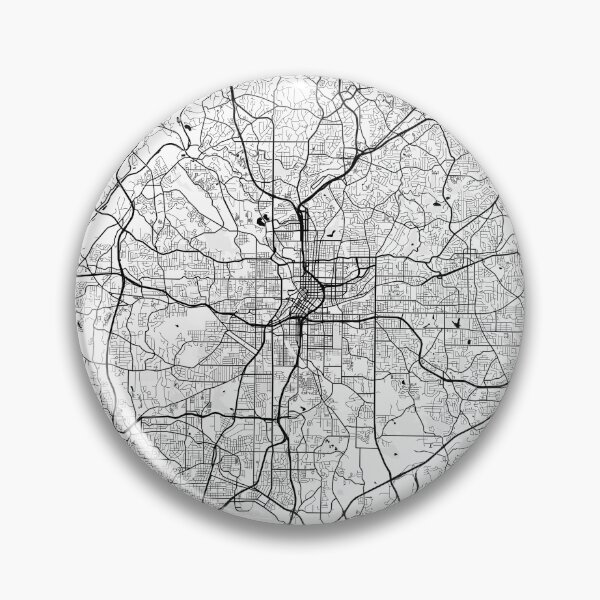 Item preview, Atlanta -  Minimalist Greyscale Map designed and sold by AidanMDesigns.