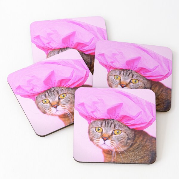Item preview, cute cat with red nose designed and sold by GabyVGalindo.