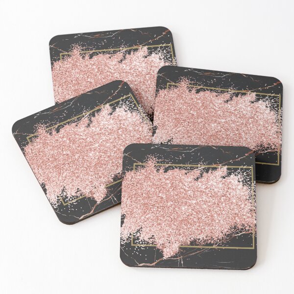 Item preview, Black Marble & Pink Geometric Art designed and sold by newburyboutique.