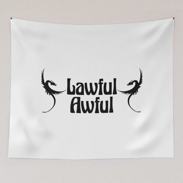 Item preview, Lawful Awful Alignment Funny Tabletop RPG Vintage Retro designed and sold by WPahat.