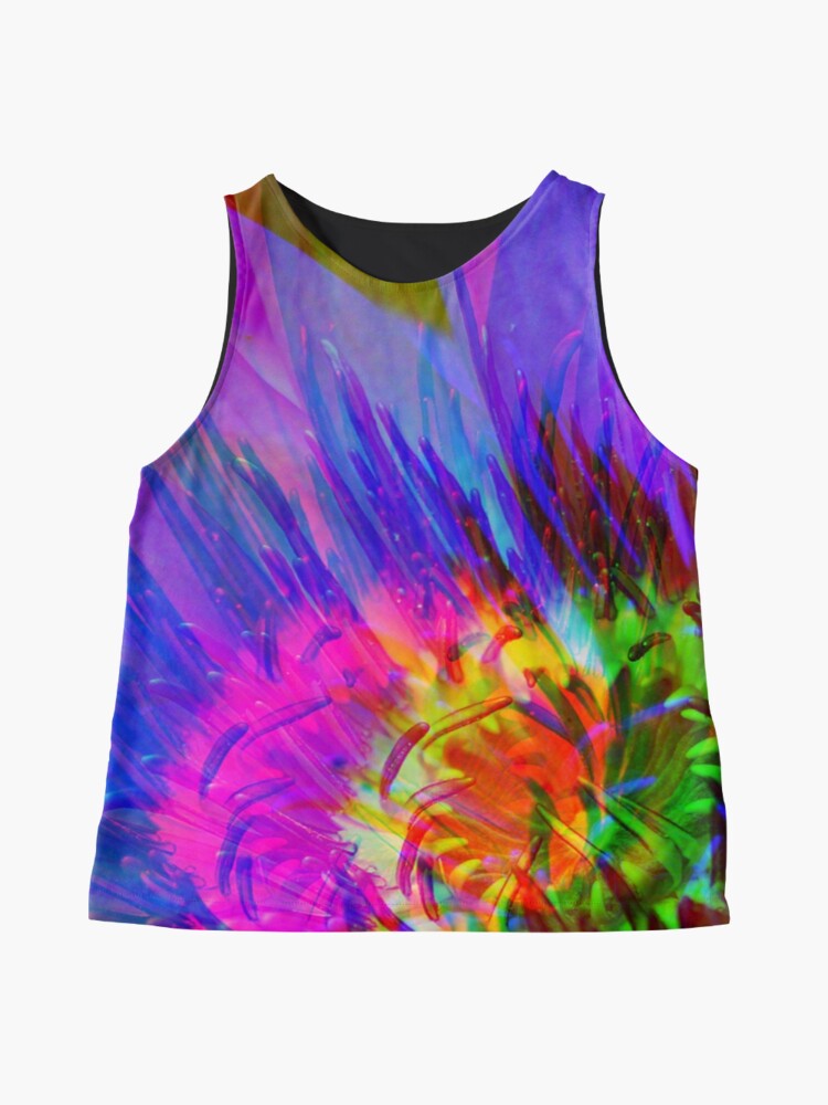 Thumbnail 4 of 6, Sleeveless Top, Abstract Water Lily designed and sold by April Dowling.