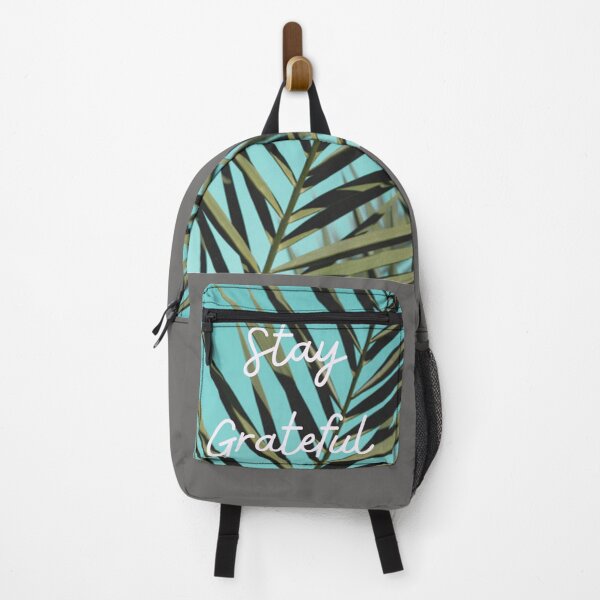 Item preview, Stay Grateful Turquoise Leafy Aesthetic Design designed and sold by Store-24.