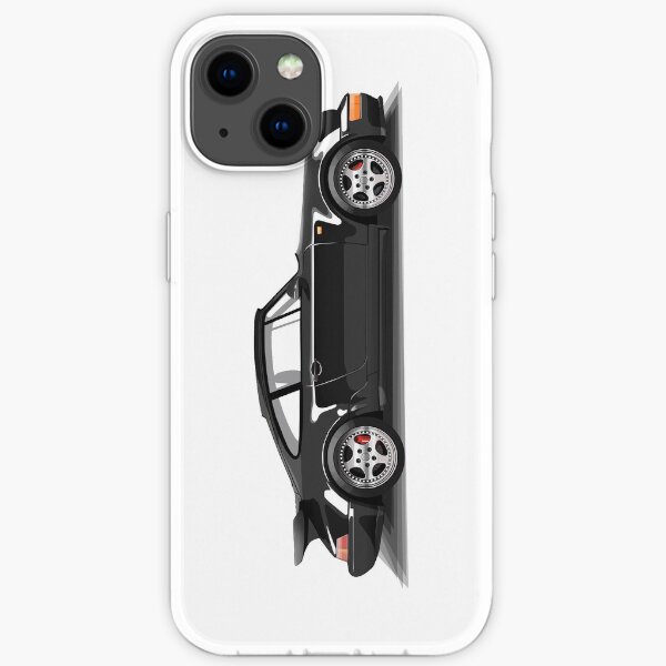 Porsche 911 Turbo (965) (schwarz) iPhone Flexible Hülle