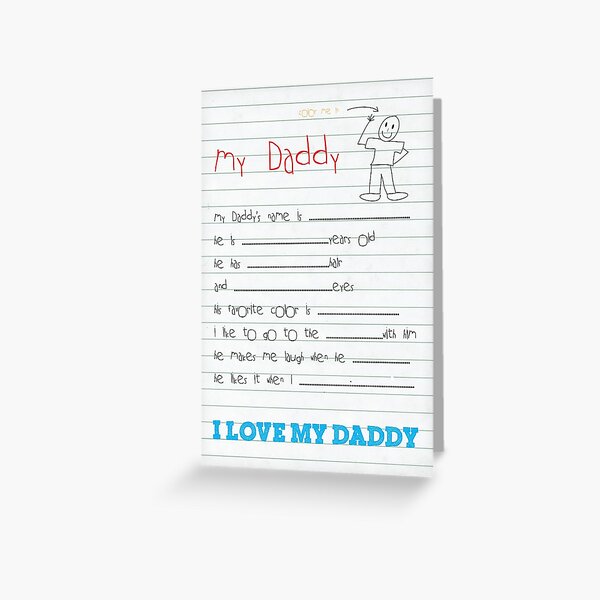Father's day card Greeting Card